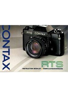 Contax RTS manual. Camera Instructions.